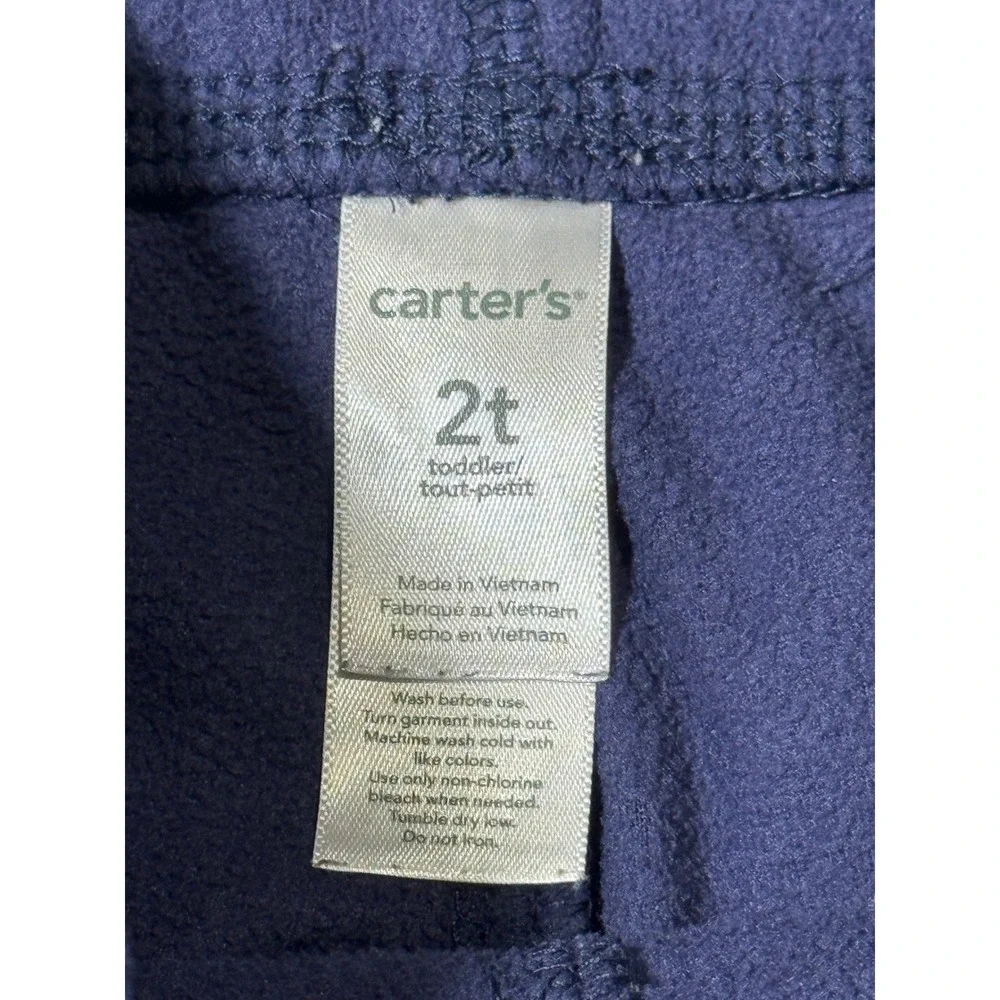 Carters‎ Toddler Boys Girls Navy Blue Fleece Jogger Pants Size 2T